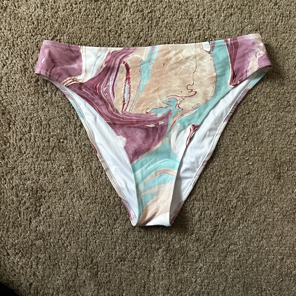 Colorful Marble Bikini Bottom